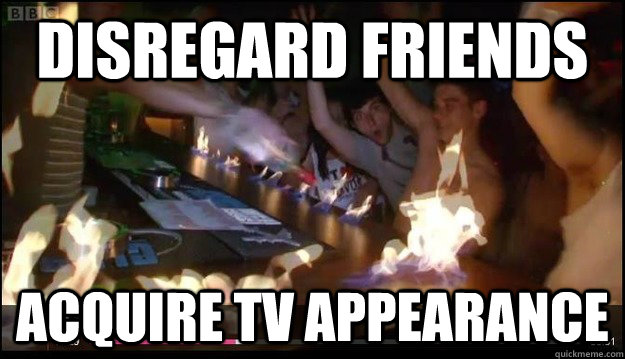 disregard friends acquire tv appearance  