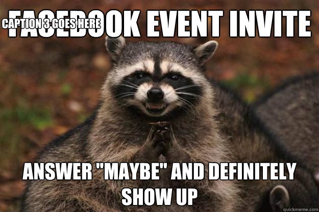 Facebook event invite Answer 