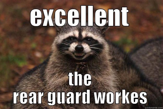 EXCELLENT THE REAR GUARD WORKES Evil Plotting Raccoon