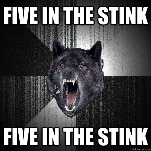 FIVE IN THE STINK FIVE IN THE STINK  Insanity Wolf