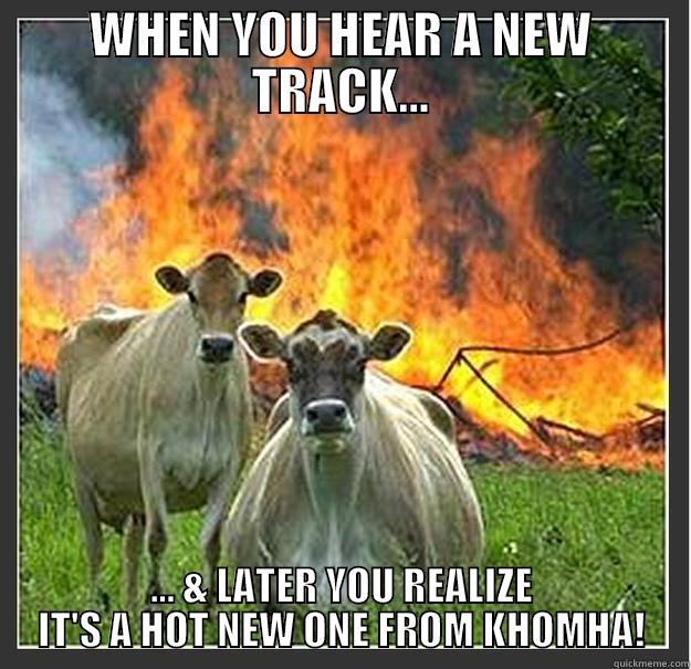 KhoMha success - WHEN YOU HEAR A NEW TRACK... ... & LATER YOU REALIZE IT'S A HOT NEW ONE FROM KHOMHA! Evil cows