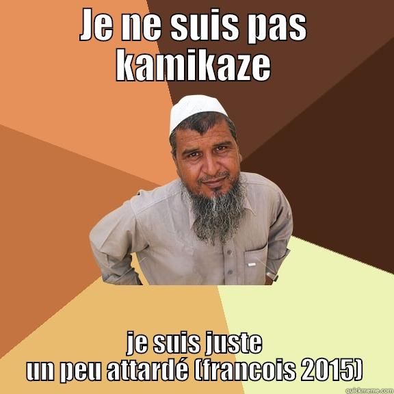 JE NE SUIS PAS KAMIKAZE JE SUIS JUSTE UN PEU ATTARDÉ (FRANCOIS 2015) Ordinary Muslim Man