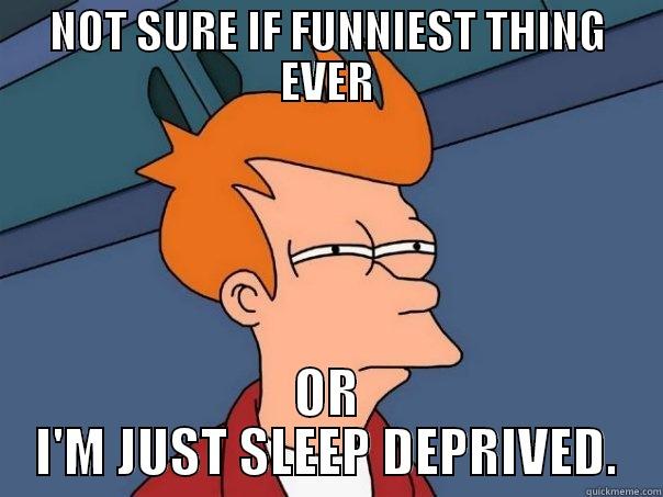 NOT SURE IF FUNNIEST THING EVER OR I'M JUST SLEEP DEPRIVED. Futurama Fry