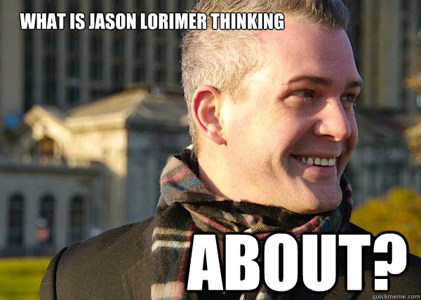 what is JASON LORIMER thinking about?  White Entrepreneurial Guy