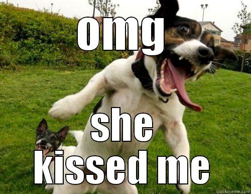 crazy like this dog - OMG SHE KISSED ME Misc