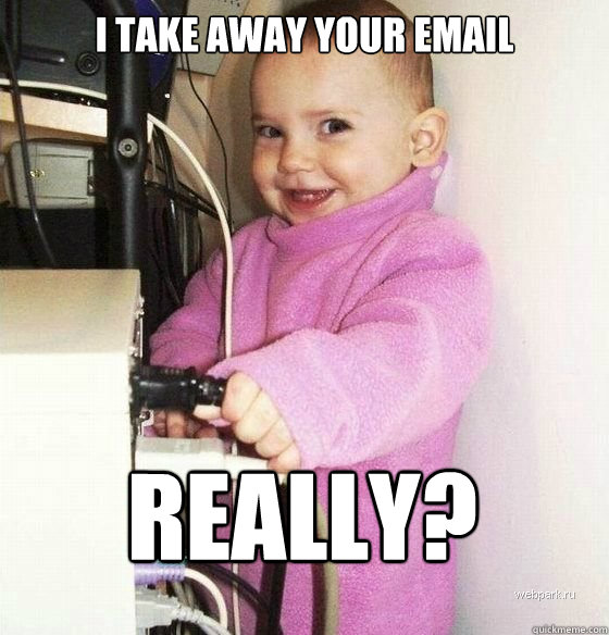 I take away your email Really? - I take away your email Really?  Troll Baby