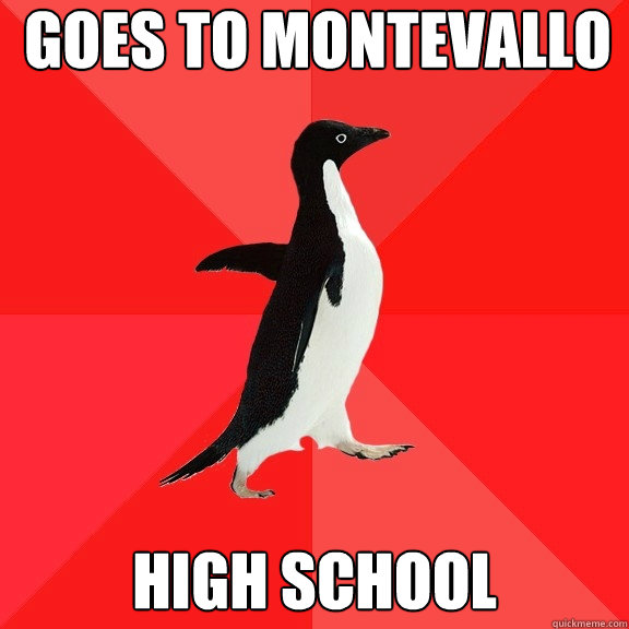 goes to montevallo high school  Socially Awesome Penguin