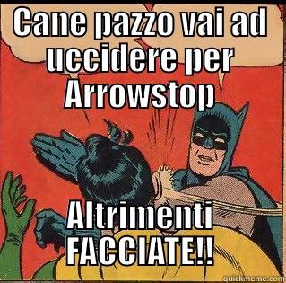 CANE PAZZO VAI AD UCCIDERE PER ARROWSTOP ALTRIMENTI FACCIATE!! Slappin Batman