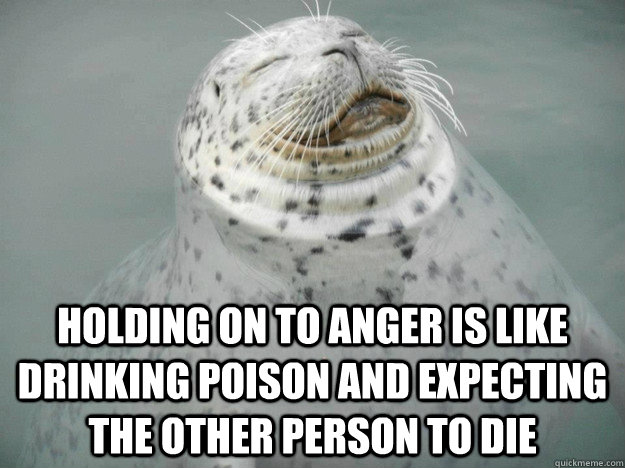Holding on to anger is like drinking poison and expecting the other person to die  
