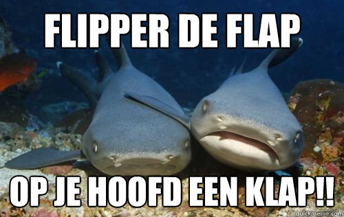 flipper de flap op je hoofd een klap!! - flipper de flap op je hoofd een klap!!  Compassionate Shark Friend