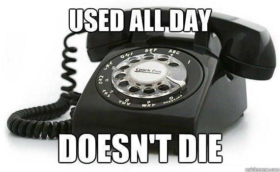 Used all day doesn't die - Used all day doesn't die  Good Guy Rotary Phone