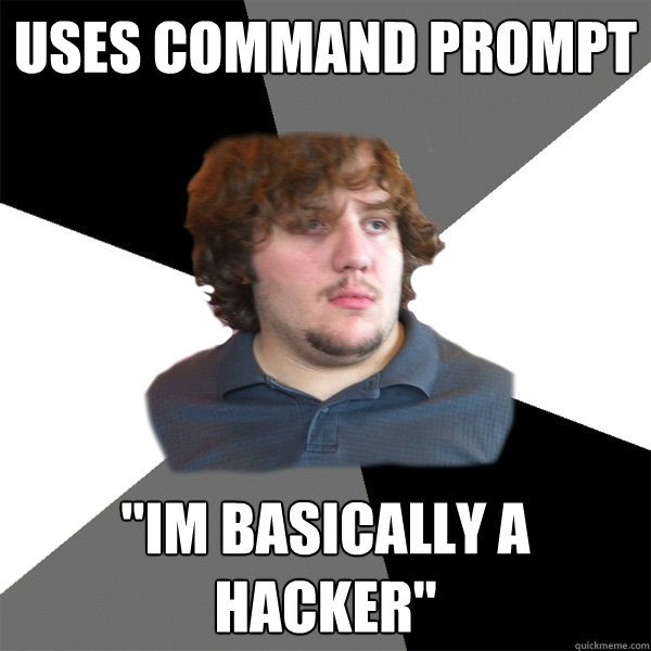 uses command prompt 