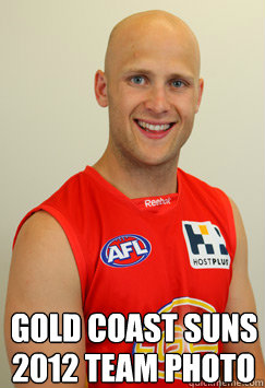 gold coast suns 2012 team photo - gold coast suns 2012 team photo  Gazza