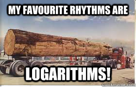 My favourite rhythms are logarithms! - My favourite rhythms are logarithms!  Logarithms