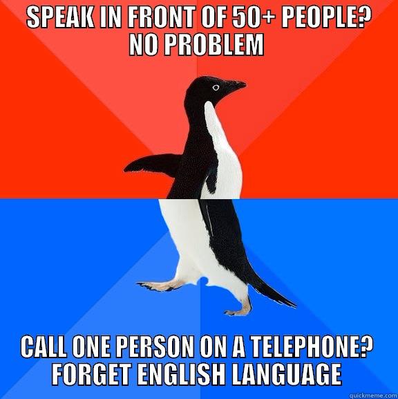 Account Management -     SPEAK IN FRONT OF 50+ PEOPLE?    NO PROBLEM CALL ONE PERSON ON A TELEPHONE? FORGET ENGLISH LANGUAGE Socially Awesome Awkward Penguin