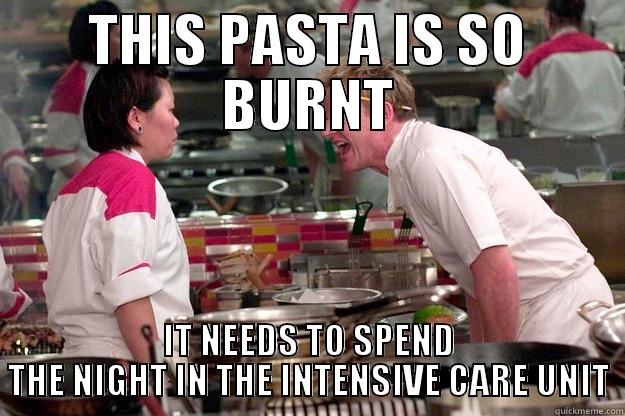 Sam's pasta - THIS PASTA IS SO BURNT IT NEEDS TO SPEND THE NIGHT IN THE INTENSIVE CARE UNIT Gordon Ramsay