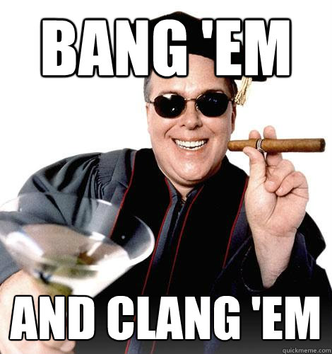 bang 'em and clang 'em - bang 'em and clang 'em  Leykis Advice