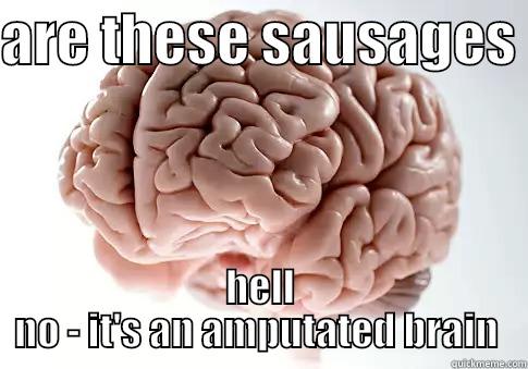 ARE THESE SAUSAGES  HELL NO - IT'S AN AMPUTATED BRAIN  Scumbag Brain