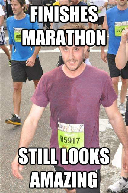 Finishes Marathon Still Looks Amazing - Finishes Marathon Still Looks Amazing  Still ridiculously photogenic guy