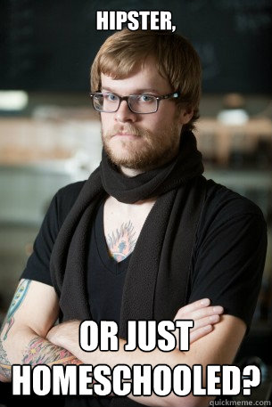 Hipster, or just homeschooled?  Hipster Barista