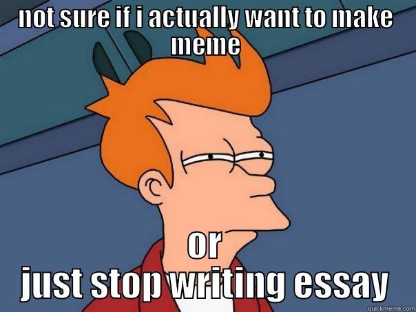 grogs is crazy - NOT SURE IF I ACTUALLY WANT TO MAKE MEME OR JUST STOP WRITING ESSAY Futurama Fry