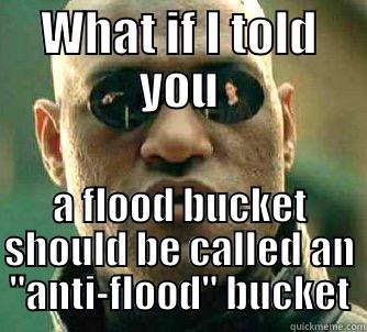 WHAT IF I TOLD YOU A FLOOD BUCKET SHOULD BE CALLED AN 