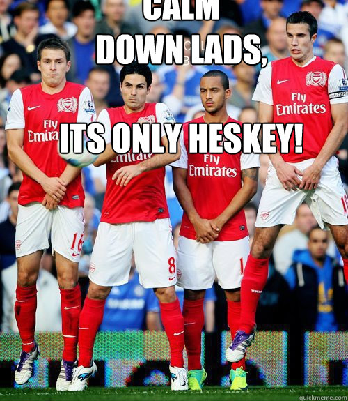 Calm 
Down lads,

Its only heskey!  Theo Walcott doesnt care