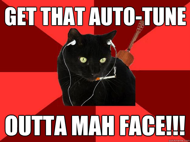 Get that Auto-Tune Outta mah FACE!!!  Berklee Cat