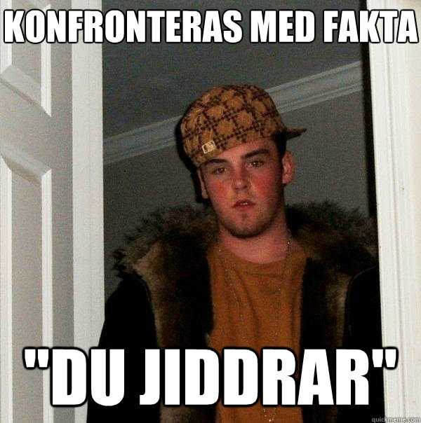 Konfronteras med fakta 