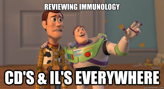 Reviewing Immunology CD's & IL's EVERYWHERE  Toy Story Everywhere