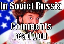 Smirnoff Jokes - IN SOVIET RUSSIA  COMMENTS READ YOU  Misc