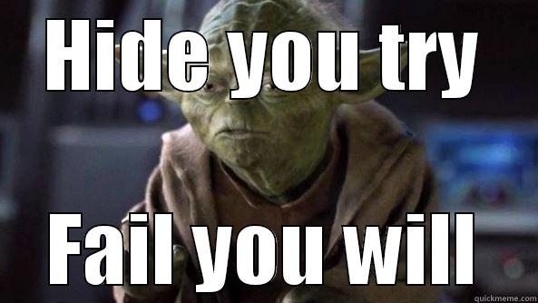 Steam sales - HIDE YOU TRY FAIL YOU WILL True dat, Yoda.