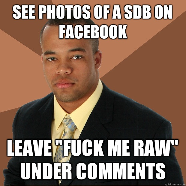 See photos of a SDB on Facebook Leave 