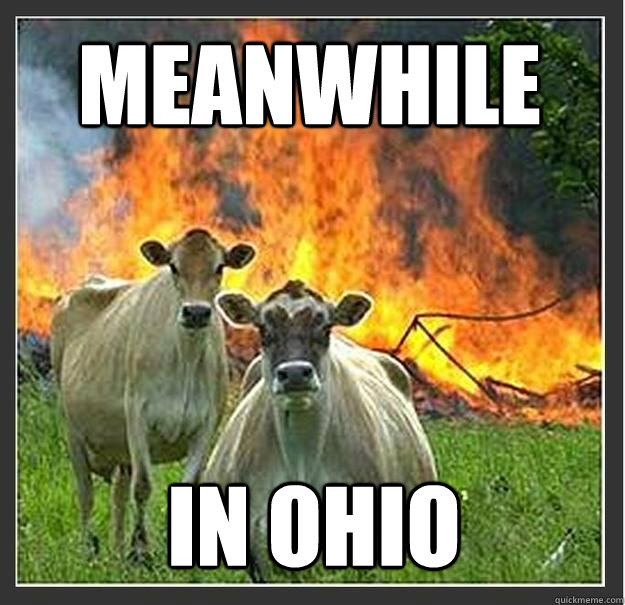 Meanwhile in Ohio   Evil cows