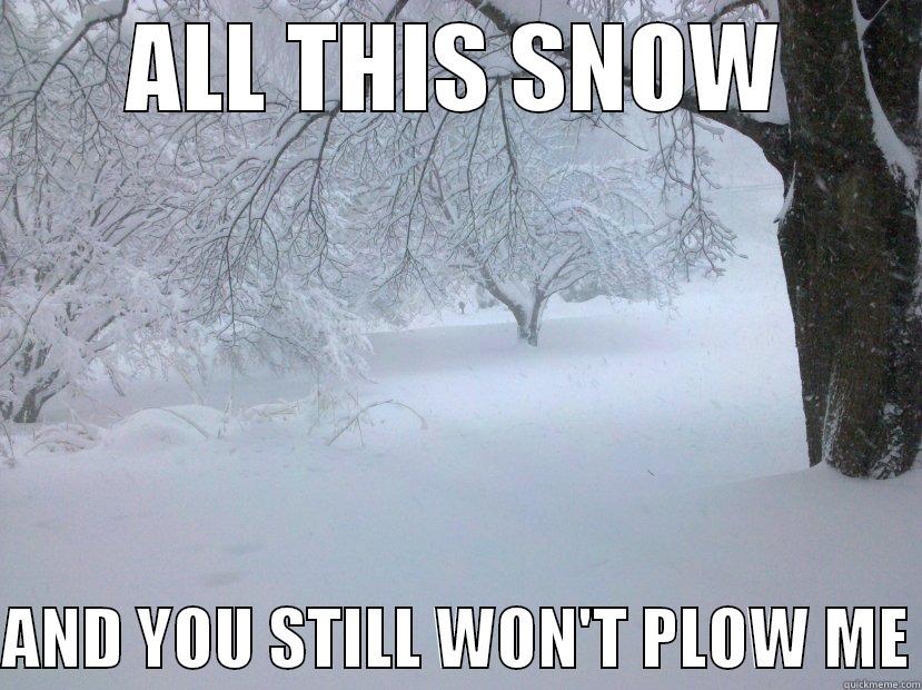 drake SNOW - ALL THIS SNOW  AND YOU STILL WON'T PLOW ME Misc