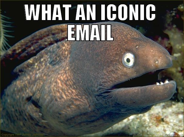 WHAT AN ICONIC EMAIL  Bad Joke Eel