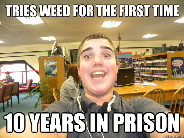 tries weed for the first time 10 years in prison  Gutted