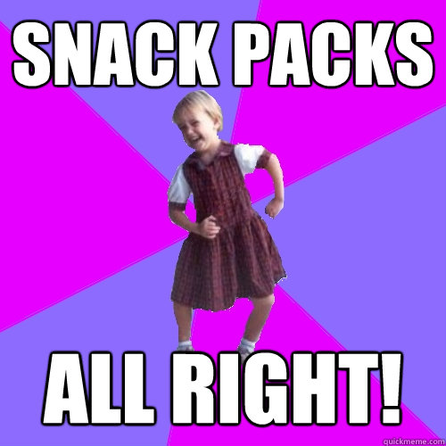 snack packs
 all right! - snack packs
 all right!  Socially awesome kindergartener