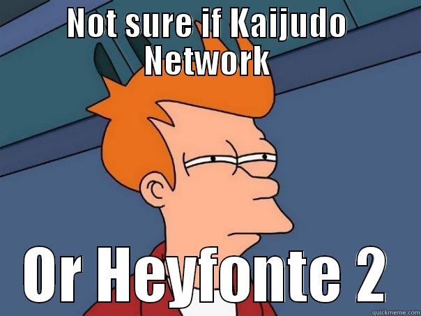 NOT SURE IF KAIJUDO NETWORK OR HEYFONTE 2 Futurama Fry