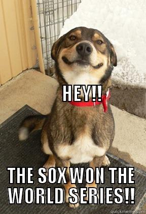 GO SOX 2 -                                                                                                                                                                           HEY!! THE SOX WON THE WORLD SERIES!! Good Dog Greg