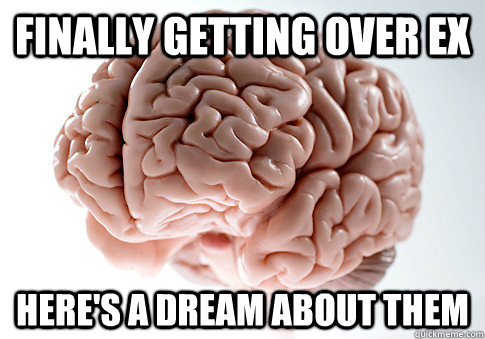 Finally getting over EX Here's a dream about them  Scumbag Brain