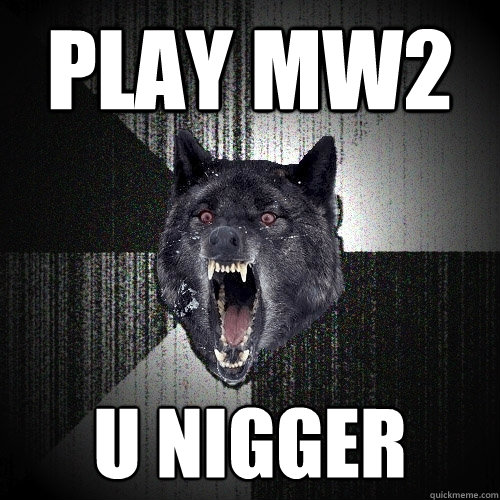 PLAY MW2  U NIGGER  Insanity Wolf