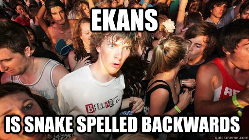 EKANS IS SNAKE SPELLED BACKWARDS  Sudden Clarity Clarence