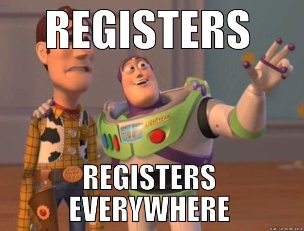 REGISTERS REGISTERS EVERYWHERE Toy Story