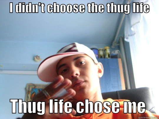 Thug life -     I DIDN'T CHOOSE THE THUG LIFE         THUG LIFE CHOSE ME    Misc