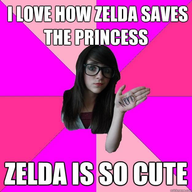  I love how Zelda saves the princess  Zelda is so cute  -  I love how Zelda saves the princess  Zelda is so cute   Idiot Nerd Girl