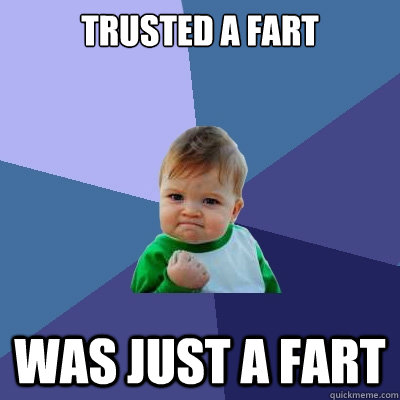 Trusted a fart Was just a fart - Trusted a fart Was just a fart  Success Kid