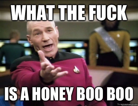 what the fuck is a honey boo boo  Annoyed Picard HD