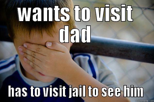 reluctant toddler - WANTS TO VISIT DAD HAS TO VISIT JAIL TO SEE HIM Confession kid