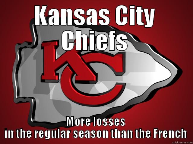 KANSAS CITY CHIEFS MORE LOSSES IN THE REGULAR SEASON THAN THE FRENCH Misc